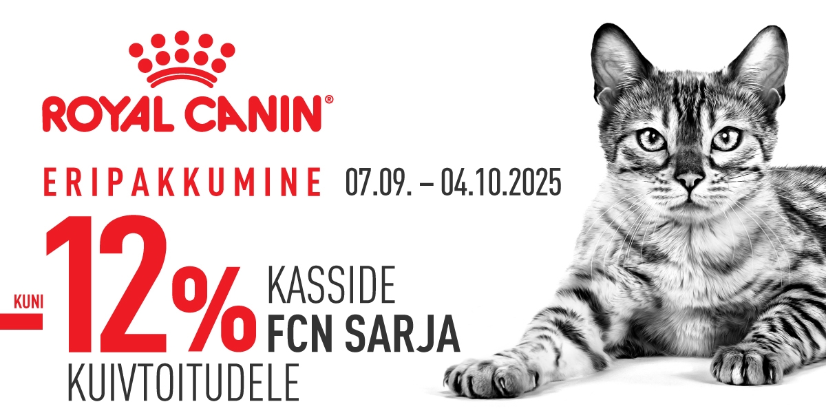 Royal Canin kassidele kuni -12%