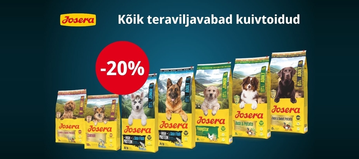 Josera koertele -20%