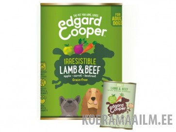 Edgard Cooper Konserv Adult Koer Lammas/Veis 400G																			