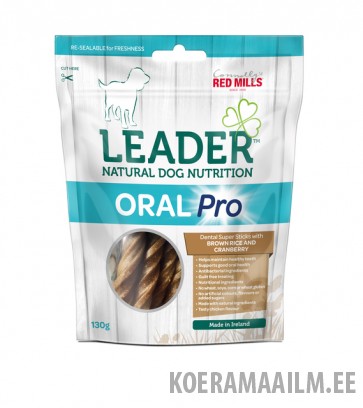 Leader Oral Pro maius koerale pruun riis/jõhvikas 130g