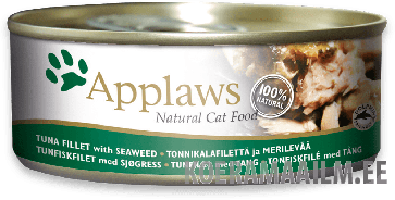 Applaws Cat konserv Tuna Fillet with Seaweed 70g