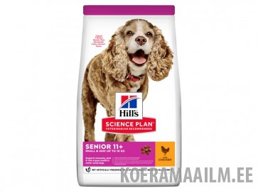 Hill's Science Plan Small & Mini Senior koera toit kanaga 1,5kg