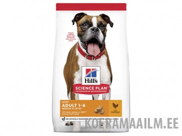 Hill’s Science Plan™ Canine Adult Light Medium kanaga 14kg