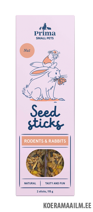 PrimaSmallPets seemnepulgad pähkel 2tk, 115 g