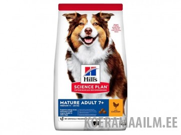Hill’s Science Plan™ Canine Medium Mature Adult 7+ koeratoit kanaga 14kg