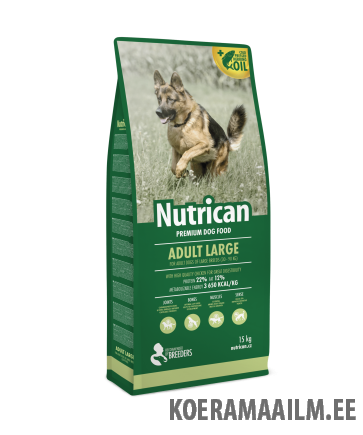 Nutrican koera täissööt Adult Large Breed 15kg
