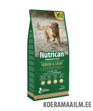 Nutrican koera täissööt Senior&Light 15kg