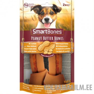 SmartBones Peanut Butter Medium 2 tk