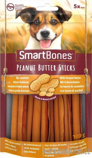 SmartBones Peanut Butter Sticks 5tk