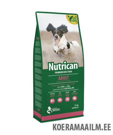 Nutrican koera täissööt Adult 15kg