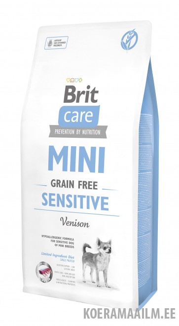 Brit Care Mini Sensitive teraviljavaba koeratoit 7 kg