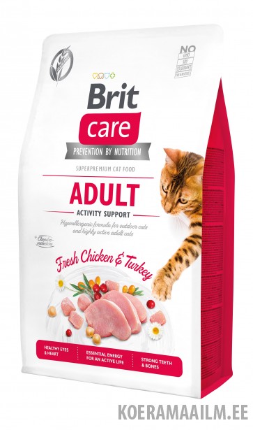 Brit Care Cat Grain-Free Adult Activity Support kassitoit 2kg