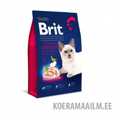 Brit Premium Cat Sterilized Chicken kassitoit 8kg