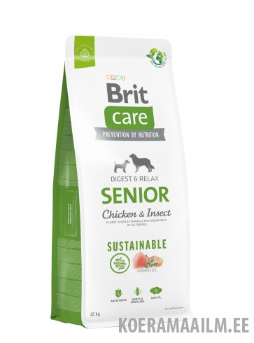 Brit Care Sustainable Senior Chicken & Insect koeratoit 12kg