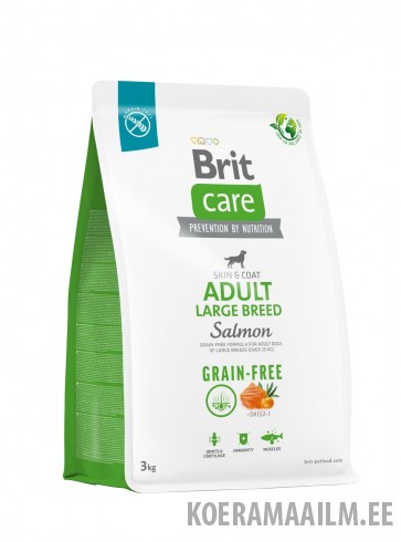 Brit Care Grain-Free Adult Large Breed Salmon koeratoit 3kg