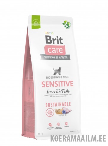 Brit Care Sustainable Insect & Fish koeratoit 12kg