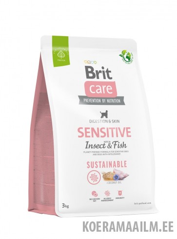 Brit Care Sustainable Insect & Fish koeratoit 3kg