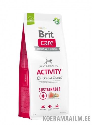 Brit Care Sustainable Activity Chicken & Insect koeratoit 12kg