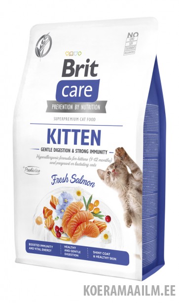 Brit Care Cat Grain-Free Kitten Gentle Digestion & Strong Immunity kassitoit 2kg