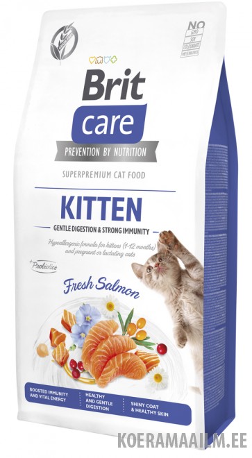 Brit Care Cat Grain-Free Kitten Gentle Digestion & Strong Immunity kassitoit 7 kg