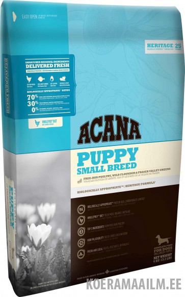 ACANA Heritage 25  Dog Puppy Small Breed 2 kg