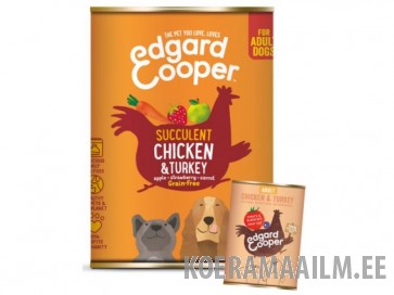 Edgard Cooper Konserv Adult Koer Kana/Kalkun 400G