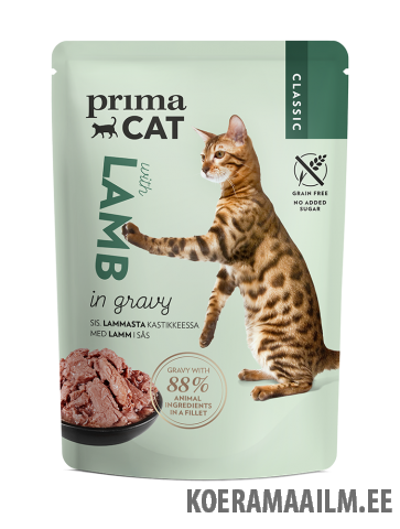 PrimaCat Classic kassieine lambaliha kastmes 28x85g (KAST)