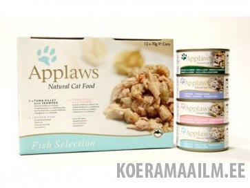 Applaws Cat Konserv Selection Pack Fish 12x70g