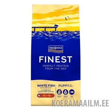 Fish4Dogs kutsika täissööt valge kala väike graanul 1,5 kg