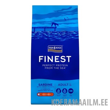 Fish4Dogs koera täissööt sardiin väike graanul 1,5 kg