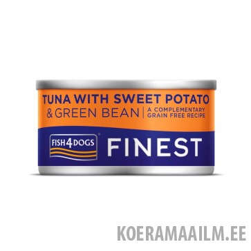 Fish4Dogs koera konserv tuunikala ja bataat ja roheline uba 85 g