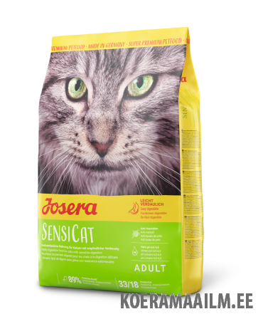 Josera SensiCat kassitoit  8kg + 2 kg TASUTA!