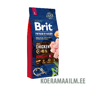 Brit Premium by Nature Adult L koeratoit 15 kg