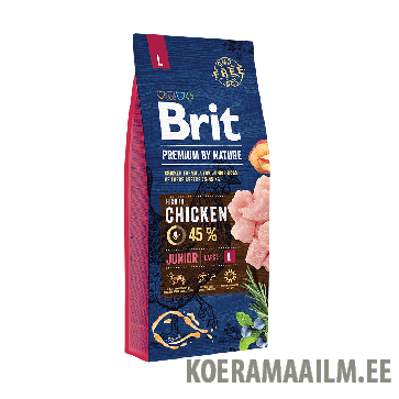Brit Premium by Nature Junior L koeratoit 15 kg