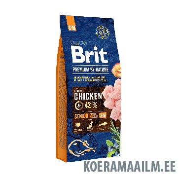 Brit Premium by Nature Senior S+M koeratoit 15 kg