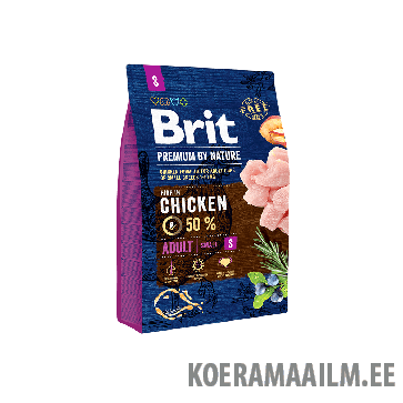 Brit Premium by Nature Adult S koeratoit 3 kg