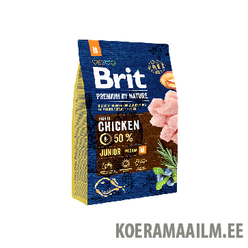 Brit Premium by Nature Junior M koeratoit 3 kg