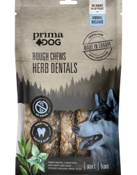 PrimaDog Rough Chews Hambahoolduskont ürtidega L, 15cm, 175g