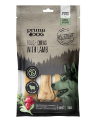 PrimaDog Rough Chews närimiskont lammas-jõhvikas S,10cm,105g
