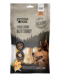 PrimaDog Rough Chews närimiskont kalkuni-astelpaju S,10cm,105g