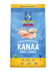 Hau Hau Champion täistoit kõikidele täiskasvanud koertele kanalihaga -riisi ja kaeraga 12kg