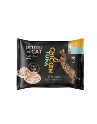 PrimaCat Fillets kana vees + tuunikala vees 4x50g