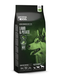 PrimaDog täistoit lamba-kartuli, kõikidele täiskasvanud koertele 10 kg