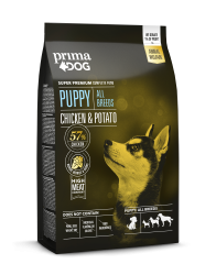 PrimaDog täistoit kana-kartuli kõikidele kutsikatele 20 kg