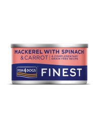 Fish4Dogs koera konserv makrell ja porgand ja spinat 85 g