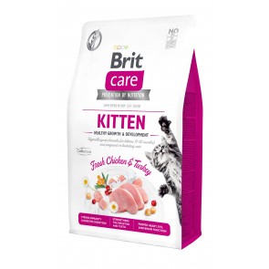 Brit Care Cat Grain-Free Kitten Healthy Growth kassitoit 2 kg