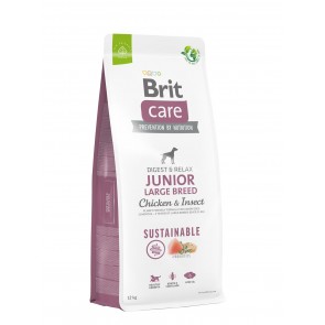 Brit Care Sustainable Junior Large Breed Chicken & Insect koeratoit 12kg