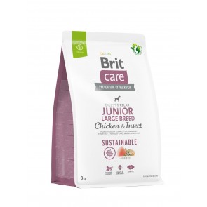 Brit Care Sustainable Junior Large Breed Chicken & Insect koeratoit 3kg