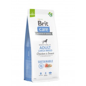 Brit Care Sustainable Adult Large Breed Chicken & Insect koeratoit 12kg