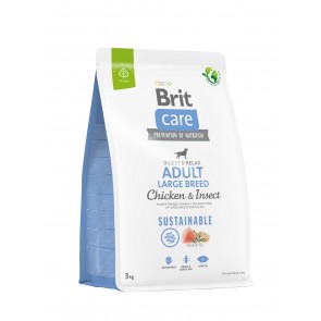 Brit Care Sustainable Adult Large Breed Chicken & Insect koeratoit 3kg